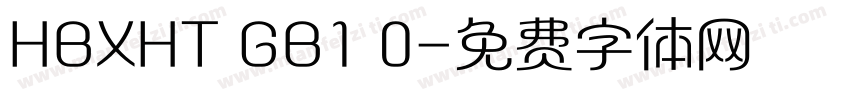 HBXHT GB1 0字体转换